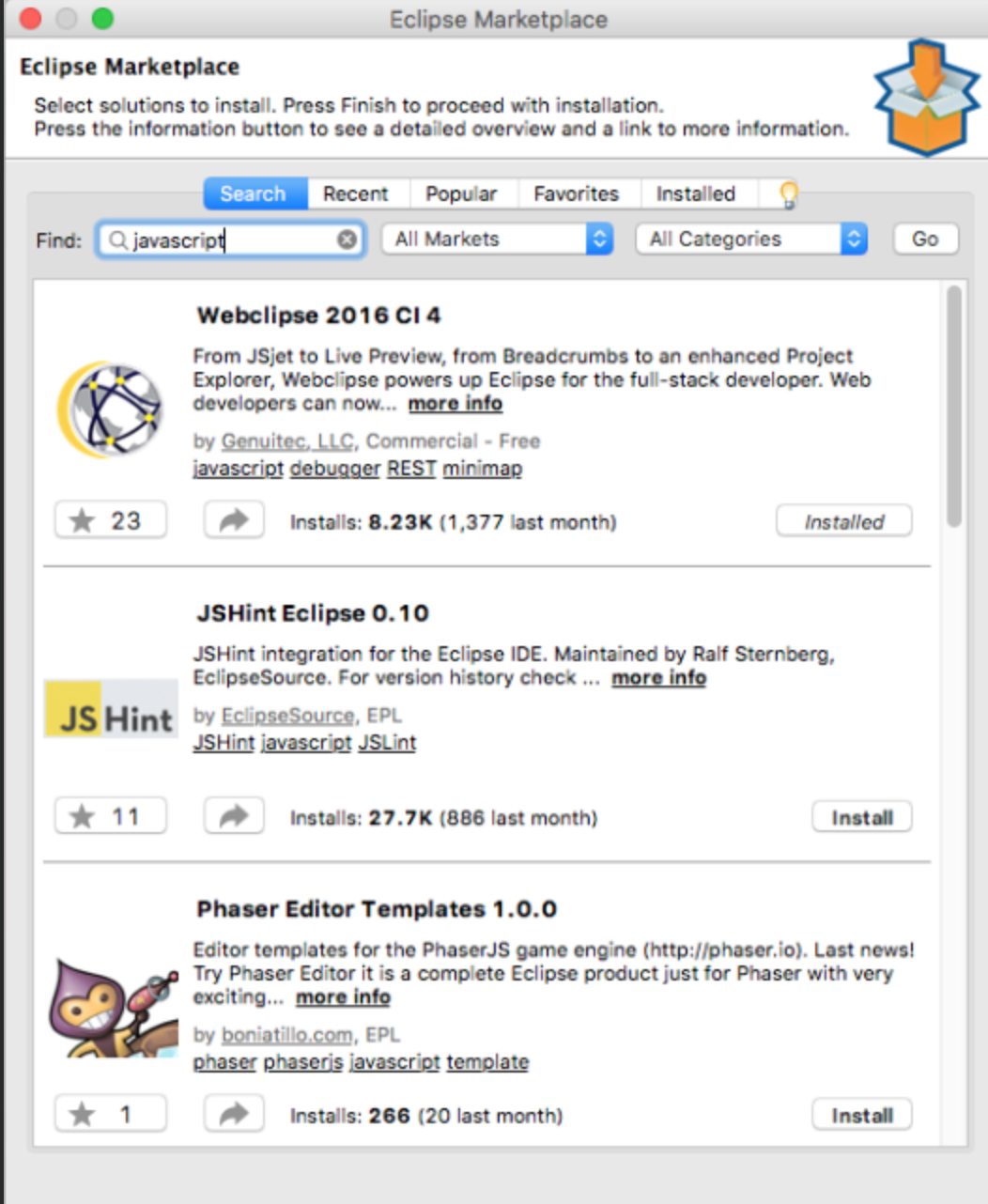  tip tech eclipse javascript plugin
